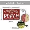 thumbnail image 5 of Porch Sign Farmhouse Porch Decorations Welcome Metal Signs Outdoor Wall Decor For Patio Camper Hot Tub 8x12 Inches - This is Our Happy Place, 5 of 7