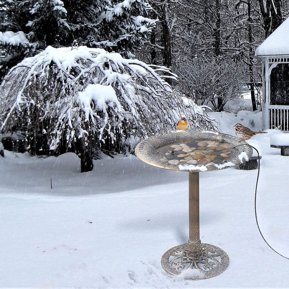 Bird Bath Heater For Outdoors In Winter Birdbaths Deicer With  Thermostatically Controlled For Patio Yard Lawn | Walmart Canada