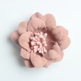 thumbnail image 4 of 10x Apliques de adornos de cabezas de flores de camelia de gamuza para Rosado SM SunniMix Cabeza de la flor del camelia, 4 of 8