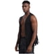 thumbnail image 4 of Chaleco holgado de talla grande con flecos para hombre, disfraz de Cosplay, remaches de gamuza sintética, chaqueta con borlas, chaleco largo metálico brillante con remaches, 4 of 5