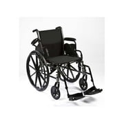 Roscoe Medical Steel Reliance III Wheelchair, 16" Seat with Swing Away Footrests, 250 lb Capacity