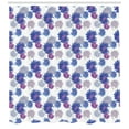 thumbnail image 3 of Ambesonne Aster Shower Curtain, Blossoming Daisies Design, 69"Wx84"L, Grey Navy Blue Violet, 3 of 3