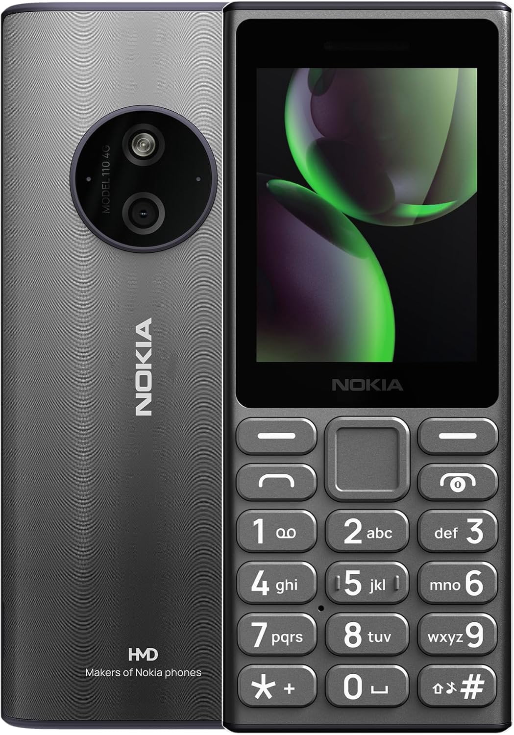 Nokia 235 4G ブラック 携帯電話 本体　SIMフリー Nokia 235 4G (2024) Dual SIM, 128MB ROM, 64MB RAM, Unisoc T107