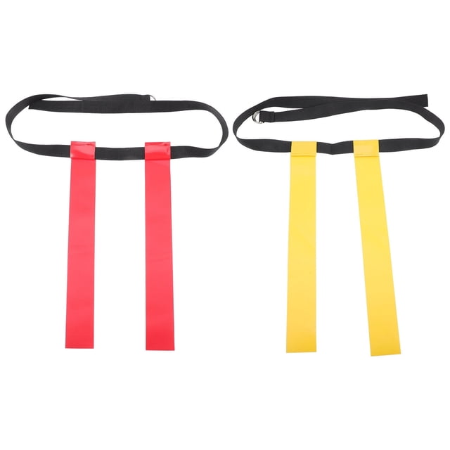 y 2Pcs Football Flag Set Football Belts and Flags Football Indoor and Outdoor Training Set