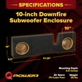thumbnail image 3 of QPower Dual 10" Subwoofer Enclosure, Underseat Sub Box for Ford F-150 SuperCrew 2004-2008, 3 of 7
