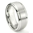 thumbnail image 1 of Andrea Jewelers White Tungsten Carbide 8MM Wedding Band Ring With Raised Center Sz 10.5, 1 of 4