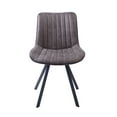 thumbnail image 4 of Porthos Home Vue Dining Chairs, Microfiber and Metal Legs (Set of 2), 4 of 7