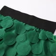 thumbnail image 6 of HNMKIU Women's Retro High Waist A Line Midi Skirt with 3D Polka Dot Yarn Design Half Length Skirt Green，L, 6 of 8