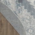 thumbnail image 5 of Nourison Astra Machine Washable 5'3" x Round Blue Ivory Vintage Indoor Rug, 5 of 9