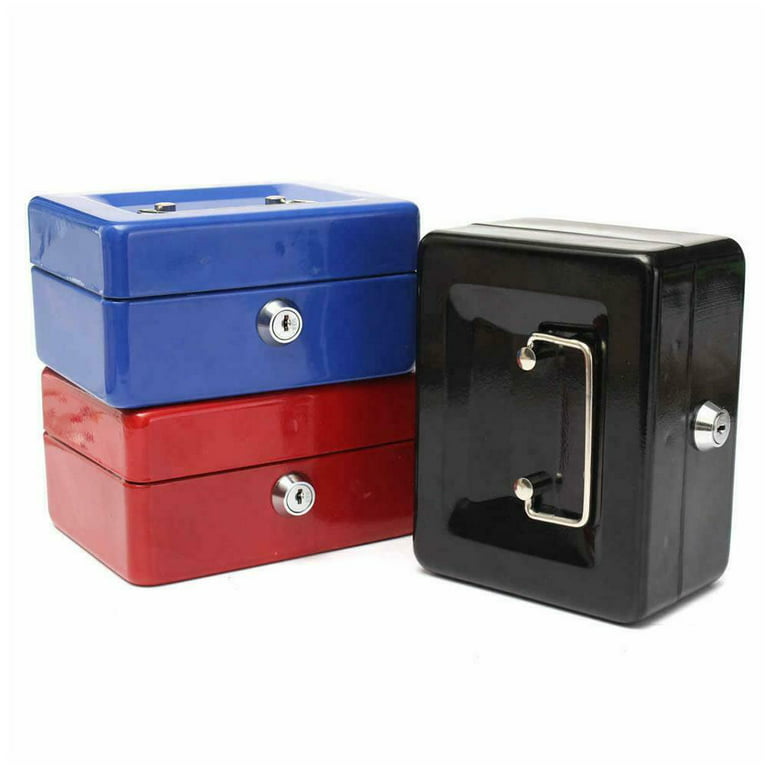 Protable Key Locker Safe Home Shop Steel Mini Money Box Security Cash box  Storage Box Hidden Coin Money Jewellery