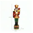 thumbnail image 2 of LuxenHome 2Ft Tall Traditional Nutcracker King in Red with Lights, 2 of 11