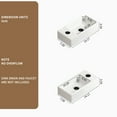 thumbnail image 6 of Wall Mounted Bathroom Sink,Small Cloakroom Basin Sink,Rectangle Ceramic Wash Basin,Right,White, 6 of 7