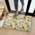 thumbnail image 2 of White Green Leaf Flower Sunflower Pattern Door Rugs,Washable Non Slip Door Mats Indoor,Decorative Door Mats,Entry Mat Indoor for Entrance,Bedroom,Kitchen,Bathroom,16"x24", 2 of 6