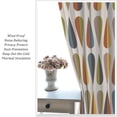 thumbnail image 6 of Mid Century Curtains Modern Colorful Abstract Geometric Drop Shapes Window Drapes Retro Bedroom Decor Art Printed Living Room Treatment Fabric 2 Panels 52x84 Inch, 6 of 7