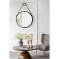 thumbnail image 2 of Bed Bath & Beyond 30" Black Fame Round Wall Hanging Accent Mirror with Rope, 2 of 4