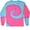 Flo. Blue & Pink, variant on Boys & Girls Tie Dye Tees Short Sleeve and Long Sleeve