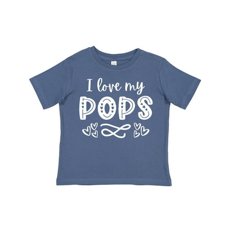 

Inktastic I Love My Pops with Hearts Gift Toddler Boy or Toddler Girl T-Shirt