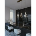 thumbnail image 5 of AFX  Gianna Linear Three Pendant - 3000K 120V Satin Nickel, 5 of 7