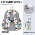 thumbnail image 5 of Cute Dinosaur Pattern Backpack for School,Cute School Bag,Schoolbag with Adjustable Shoulder Straps & Padded Back,13.4"x11"x4.7", 5 of 6
