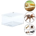 thumbnail image 1 of REPTI ZOO Mini Terrario de Acrílico para Reptiles, Tarántulas, Grillo, Araña, Caracol y otros Pequeños Animales, 8.5cm X 10.5cm X 6.5cm REPTI ZOO Mini Terrario de acrilico, 1 of 11