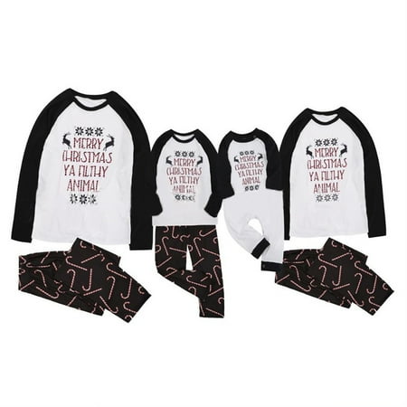 

Christmas pajamas for family women big sister little sister brother matching outfits son daughter sets soft White Christmas Baby Kids Child Printed Top+Pants Xmas Family Matchi