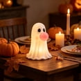 thumbnail image 5 of Halloween Pink Bubble Blowing Ghost Resin Figurine,Funny Cute Tabletop Indoor Decor for Party Bedroom Table Shelf Anniversary Birthday, 5 of 9