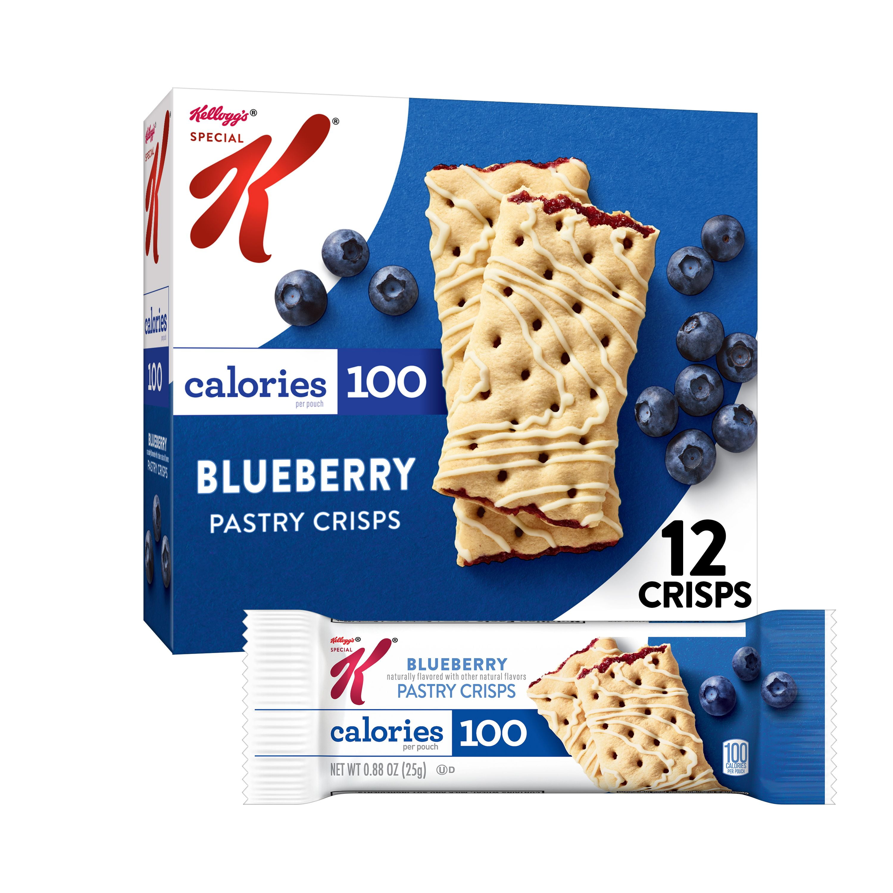 Kellogg's Special K Pastry Crisps, Breakfast Bars, 100 Calorie Snacks