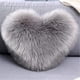 thumbnail image 1 of Nvzi Funda de almohada con forma de corazón, funda de cojín de felpa larga, funda de almohada decorativa suave y cómoda, 1 of 4