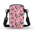 thumbnail image 2 of HELLHERO Women Adjustable Shoulder Strap Cross Body Purse for Women Travel Daily Use Shoulder Purse Polyester 4.33x1.97x7.09, Roosters Hearts Gifts, 2 of 7