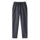 thumbnail image 1 of Pantalones deportivos anchos con forro polar para mujer: pantalones de yoga de cintura alta con bolsillos, cintura elástica fruncida para entrenamientos informales, 1 of 3