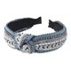 thumbnail image 2 of Cintas de pelo anudado de cuentas Bling Turbante Pearl Rhinestone Diademas Cuidado del cabello, 2 of 2