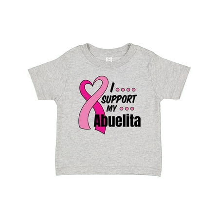 

Inktastic Breast Cancer Awareness I Support My Abuelita Pink Ribbon Gift Baby Boy or Baby Girl T-Shirt