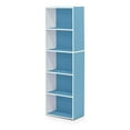thumbnail image 1 of Bibliothèque à Étagère Ouverte Réversible à 5 Niveaux&44; Blanc & Bleu Clair, 1 of 1
