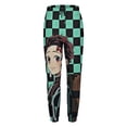 thumbnail image 3 of Demon Slayer Women's Jogger Track Pants Print Drawstring Lounge Sweatpants Casual Trousers for Yoga, Workout S, 3 of 7