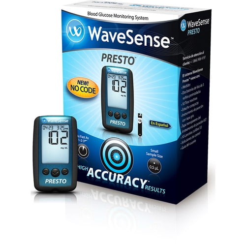 Wavesense Presto Blood Glucose Monitoring System Walmart Com