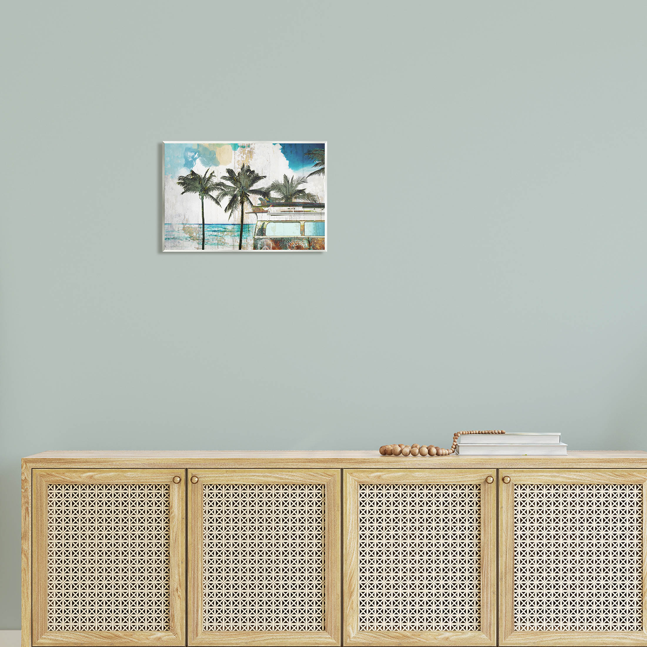 Stupell Industries Rustic Vacation Palm Trees Graphic Art Unframed Art Print Wall Art, Design by Sophie 6