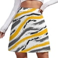 thumbnail image 2 of Brush Textured Skirt Female Yellow And Black Vintage Mini Skirts Summer Harajuku High Wais, 2 of 7