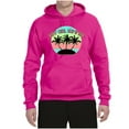 thumbnail image 2 of Wild Bobby, Pastel Color Hot Girl Summer, Streetwear, Unisex Graphic Hoodie Sweatshirt, Fuschia, X-Large, 2 of 4