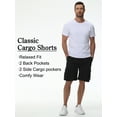 thumbnail image 3 of Men's Hiking Cargo Shorts Outdoor Travel Shorts for Men with Multi Pocket for Fishing Camping Casual Golf Black 34, 3 of 8