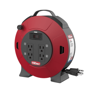 CRAFTSMAN Retractable Extension Cord Reel 50 Ft - 4 Outlets