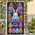thumbnail image 5 of Yyuenw Happy Easter Door Cover 35 x 71Inches Easter Bunny Door Banner Backdrop Decorations Spring Easte Door Cover Easter Egg Rabbit Hanging Easter Banner for Front Door Photo Booth Background, 5 of 5