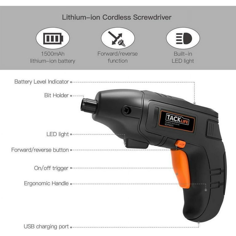 4V Max* Cordless Screwdriver With Bit Storage