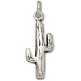 thumbnail image 1 of Sterling Silver 16" .8mm Box Chain 3D Cactus Pendant Necklace, 1 of 2