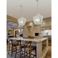 thumbnail image 2 of Dainolite 5 Light Wooden Chandelier - White Washed, 2 of 3