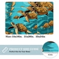 thumbnail image 2 of Turtle Polyester Non-Slip Machine Washable Floor Carpet Chair Mat Floor Rug, 2 of 6