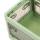 thumbnail image 4 of Foldable Storage Box with Removable Wheels, Small Stackable Storage Bins for Living Room and Bedroom, Green, 4 of 4