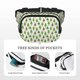 thumbnail image 5 of Fotbe Christmas Trees Cangurera Cuadrada con Estampado de Doble Capa, Bolsa de Cintura Ajustable Mini para Hombres y Mujeres, 5 of 9