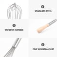 thumbnail image 3 of TAILTOSS Egg Beater Classic Hand Crank Style Stainless Steel 1Pack, 3 of 6