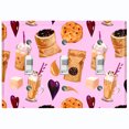 thumbnail image 1 of Metal Light Switch Wall Plate Outlet Cover (Coffee Mocha Espresso Grounds Cookie Sugar Treats Love Caramel Shake Pink - Triple Toggle), 1 of 2