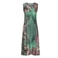 thumbnail image 5 of Azrian Summer Dresses,Womens Plus Size Dress Women Casual Loose Printed Tank Dress Round Neck Sleeveless Suit Dresses, 5 of 6